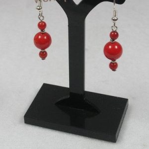 Red Coral Earrings