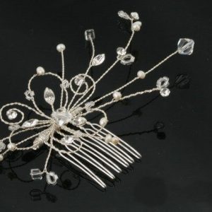 Rhinestone & Pearl Side Comb