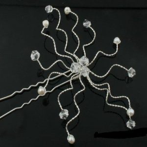 Gorgeous Pearl & Crystal Hair Pin