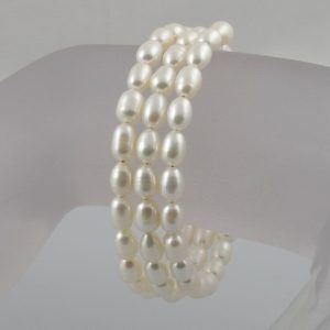 Pearl Three Wrap Bracelet