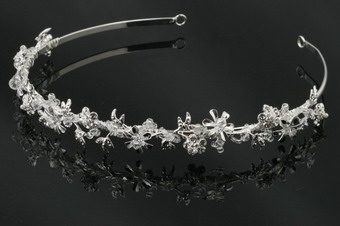 Sparkling Floral Rhinestone & Crystal Headband