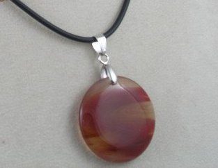 Red Agate Crystal Pendant