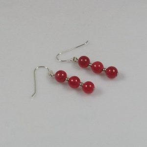 Red Jade Earrings